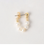 淡水パール 粒ライン ピアス