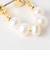 淡水パール 粒ライン ピアス