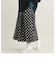 【WEB限定】ドットフレアスカート -ウォッシャブル-