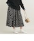 【WEB限定】ドットフレアスカート -ウォッシャブル-