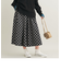 【WEB限定】ドットフレアスカート -ウォッシャブル-