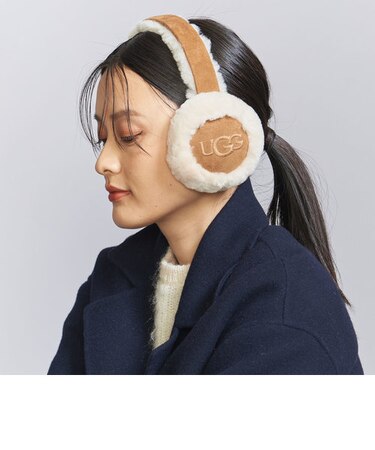 WEB限定】＜UGG＞シープスキン エンブロイダリー イヤーマフ