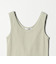 コットンブレンド テレコ タンクトップ