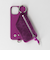 ＜ajew＞CADENAS ベルベット チェーン ストラップ iPhone14/16e共通対応ケース
