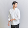 【WEB限定 WARDROBE SMART】コットン バンドカラー スキッパー シャツ