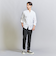 【WEB限定 WARDROBE SMART】コットン バンドカラー スキッパー シャツ