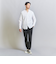 【WEB限定 WARDROBE SMART】コットン バンドカラー スキッパー シャツ