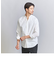 【WEB限定 WARDROBE SMART】コットン バンドカラー スキッパー シャツ