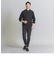 【WEB限定 WARDROBE SMART】コットン バンドカラー スキッパー シャツ