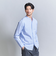 【WEB限定 WARDROBE SMART】コットン バンドカラー スキッパー シャツ