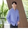 【WEB限定 WARDROBE SMART】コットン バンドカラー スキッパー シャツ