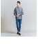 【WEB限定 WARDROBE SMART】コットン バンドカラー スキッパー シャツ