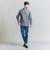 【WEB限定 WARDROBE SMART】コットン バンドカラー スキッパー シャツ