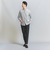 【WEB限定 WARDROBE SMART】コットン バンドカラー スキッパー シャツ