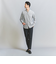 【WEB限定 WARDROBE SMART】コットン バンドカラー スキッパー シャツ