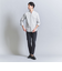 【WEB限定 WARDROBE SMART】コットン バンドカラー スキッパー シャツ