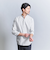 【WEB限定 WARDROBE SMART】コットン バンドカラー スキッパー シャツ