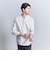 【WEB限定 WARDROBE SMART】コットン バンドカラー スキッパー シャツ