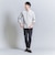【WEB限定 WARDROBE SMART】コットン バンドカラー スキッパー シャツ