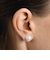 ＜BAQLESS＞ボタンパール ピアス