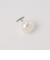 ＜BAQLESS＞ボタンパール ピアス