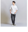 【WEB限定 WARDROBE SMART】クリアポプリン ワイドカラー スキッパーシャツ