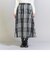 【WEB限定】チェックタフタ ギャザースカート 23FW -ウォッシャブル-