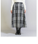 【WEB限定】チェックタフタ ギャザースカート 23FW -ウォッシャブル-