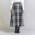 【WEB限定】チェックタフタ ギャザースカート 23FW -ウォッシャブル-