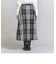 【WEB限定】チェックタフタ ギャザースカート 23FW -ウォッシャブル-