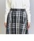 【WEB限定】チェックタフタ ギャザースカート 23FW -ウォッシャブル-
