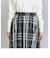 【WEB限定】チェックタフタ ギャザースカート 23FW -ウォッシャブル-