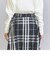【WEB限定】チェックタフタ ギャザースカート 23FW -ウォッシャブル-