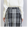 【WEB限定】チェックタフタ ギャザースカート 23FW -ウォッシャブル-