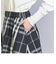【WEB限定】チェックタフタ ギャザースカート 23FW -ウォッシャブル-