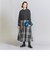 【WEB限定】チェックタフタ ギャザースカート 23FW -ウォッシャブル-