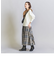 【WEB限定】チェックタフタ ギャザースカート 23FW -ウォッシャブル-