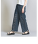 コットンナイロン レースワイドパンツ