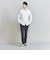 【WEB限定 WARDROBE SMART】コットン ワイドカラー スキッパー シャツ