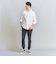 【WEB限定 WARDROBE SMART】コットン ワイドカラー スキッパー シャツ