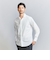 【WEB限定 WARDROBE SMART】コットン ワイドカラー スキッパー シャツ