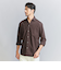 【WEB限定 WARDROBE SMART】コットン ワイドカラー スキッパー シャツ