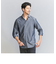 【WEB限定 WARDROBE SMART】コットン ワイドカラー スキッパー シャツ