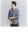 【WEB限定 WARDROBE SMART】コットン ワイドカラー スキッパー シャツ