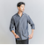 【WEB限定 WARDROBE SMART】コットン ワイドカラー スキッパー シャツ