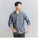 【WEB限定 WARDROBE SMART】コットン ワイドカラー スキッパー シャツ