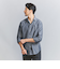 【WEB限定 WARDROBE SMART】コットン ワイドカラー スキッパー シャツ