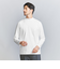【WEB限定 WARDROBE SMART】クリア ガスコットン モックネック カットソー【抗菌・防臭】