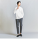 【WEB限定 WARDROBE SMART】クリア ガスコットン モックネック カットソー【抗菌・防臭】