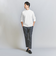 【WEB限定 WARDROBE SMART】クリア ガスコットン モックネック カットソー【抗菌・防臭】